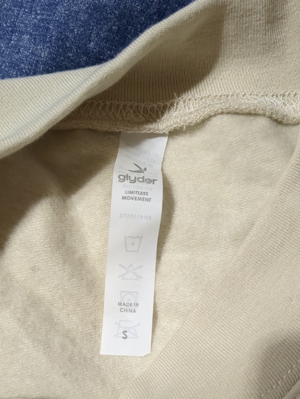 Glyder Vintage Oversized Crew Oatmilk sweatshirt Size Small NWT - Picture 5 of 8